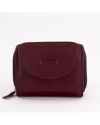 Дамски портфейл 41470 Franko от естествена кожа - цвят бордо