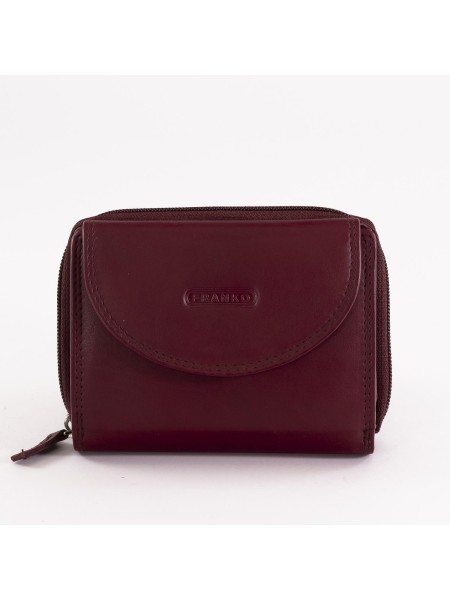 Дамски портфейл 41470 Franko от естествена кожа - цвят бордо