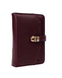 Дамски портфейл N1902 - цвят винено червен