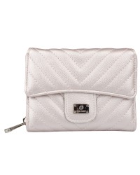 Дамски портфейл N3525 - цвят сребрист