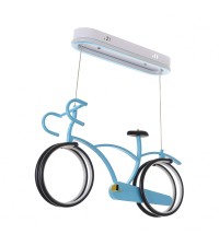 Детски led полилей Wheels - цвят син