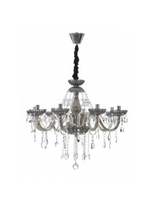 Кристален полилей Florence 8 - цвят опушен сив