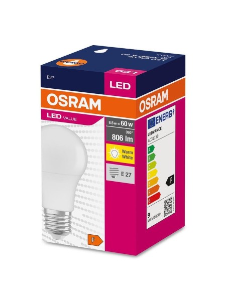 LED крушка OSRAM, 9W, E27, 2700K