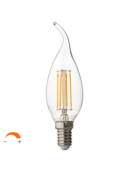 LED FILAMENT ЛАМПА ПЛАМЪК, ДИМИРАЩА, 4W, E14, 4200K, 220-240V AC, НЕУТРАЛНА СВЕТЛИНА LED FILAMENT ЛАМПА ПЛАМЪК, ДИМИРАЩА, 4W, E14, 4200K, 220-240V AC, НЕУТРАЛНА СВЕТЛИНА