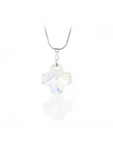 Колие Multicolour cross с кристал 20мм